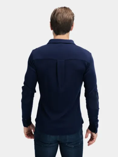 Bilde av WoolLand Vefsna Shirt Man B00 Blue Ink